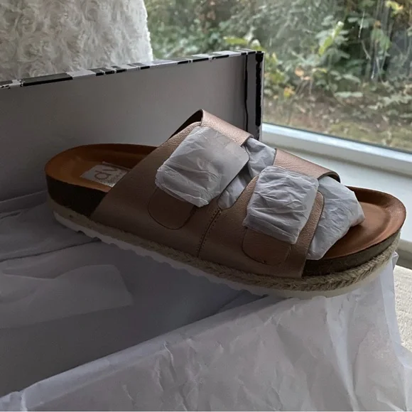 Rose Gold DBL BUCKLE UP Sz 9 CARTHER-RG-EO By Dolce Vita NWT - Picture 6 of 11